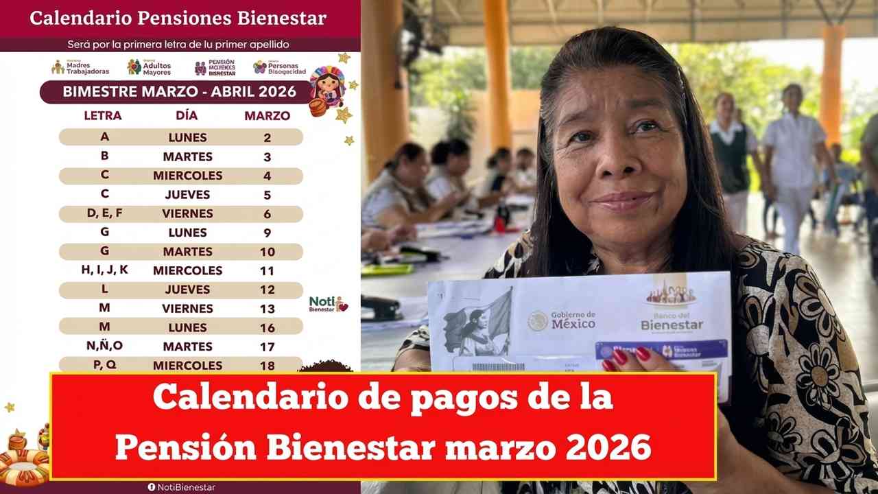 calendario pagos pension 2026